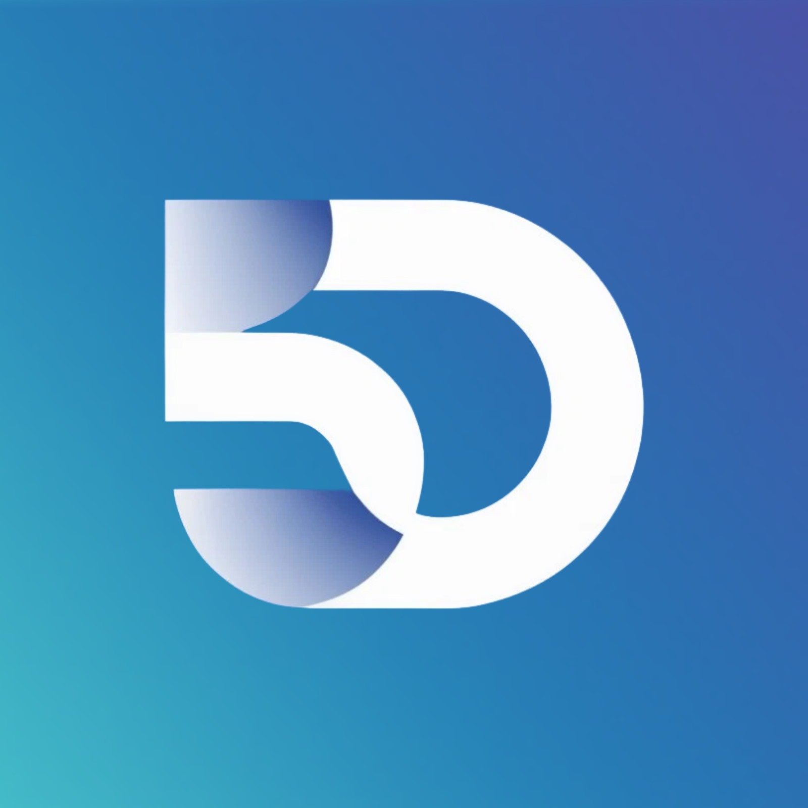 5D Logo Gradient Background